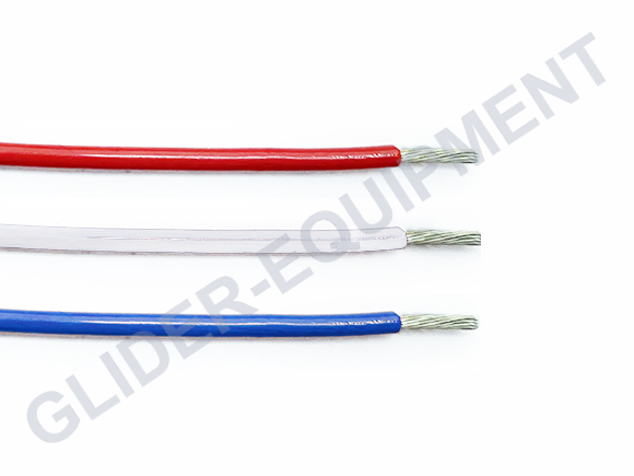 Tefzel kabel AWG16 (1.43mm²) wit [M22759/16-16-9]